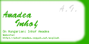 amadea inhof business card